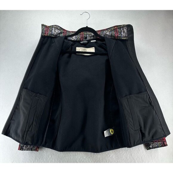 Body Glove Jacket Women S Plaid Faux Fur Trim Fleece Lined Hoodie Waterproof Red - Picture 2 of 14